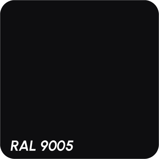 Kleur RAL 9005.